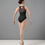 Thumbnail: M3108LM BlochSweetheart halter neck leotard- Black