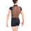 Thumbnail: Ballet Rosa Raoni Printed Short Sleeve Mesh Back  Biketard