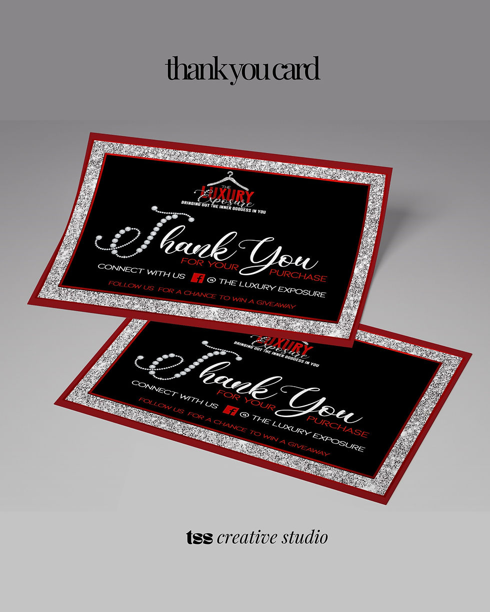 Thumbnail: Thank You/Product Instruction Cards