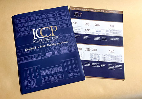 Illustrations on folder and inserts