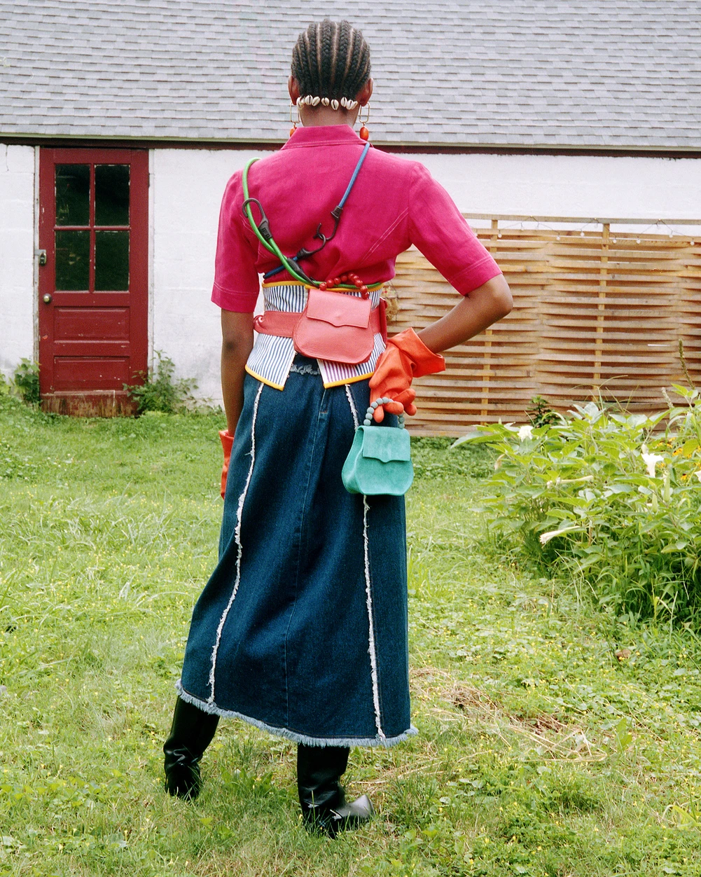 Leather Goods Designer Sade Mims , edas, luxury handbags, black fashion designer