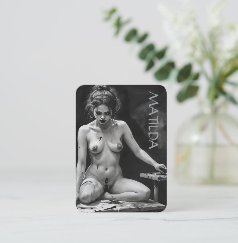 Thumbnail: Eliza - Nude Zombie Artist - Collectibe ULZ Card #2