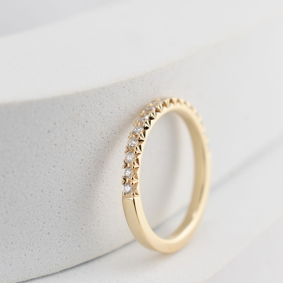 Thumbnail: 2.3mm French pave setting diamond band