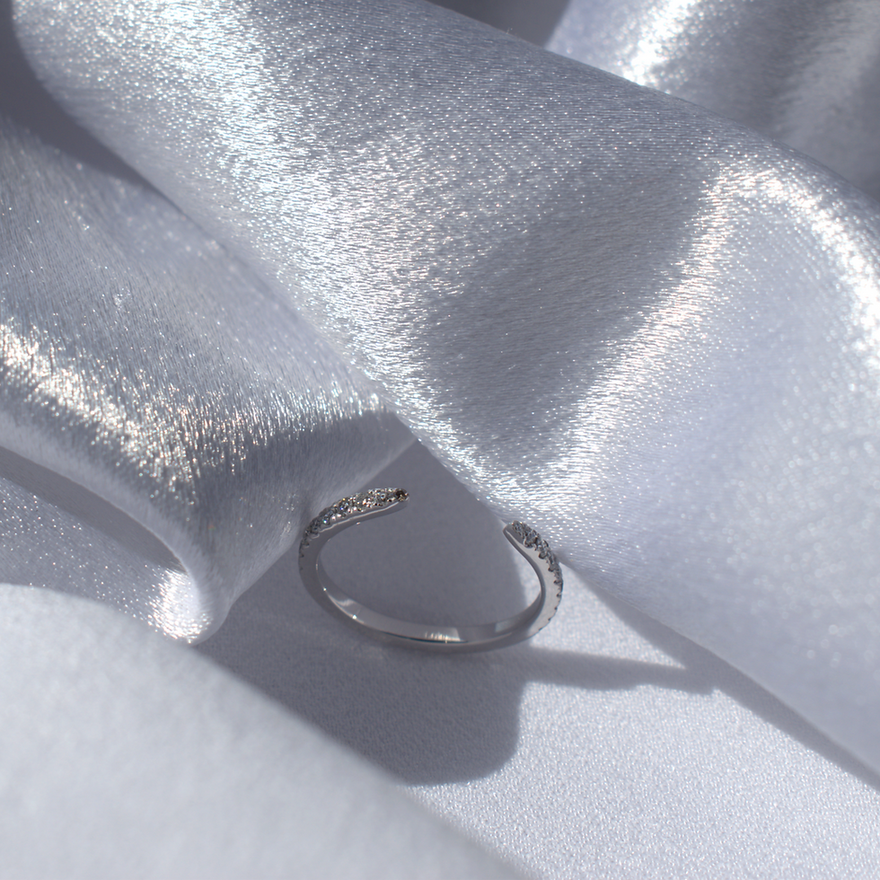 Thumbnail: Open lab diamond wedding ring
