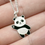 Thumbnail: Kids Necklace[silver]: Hi Panda