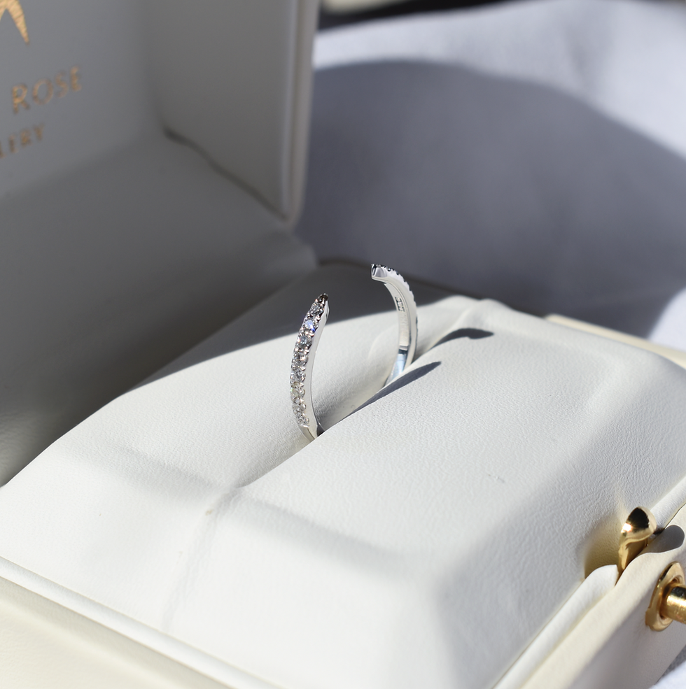 Thumbnail: Open lab diamond wedding ring
