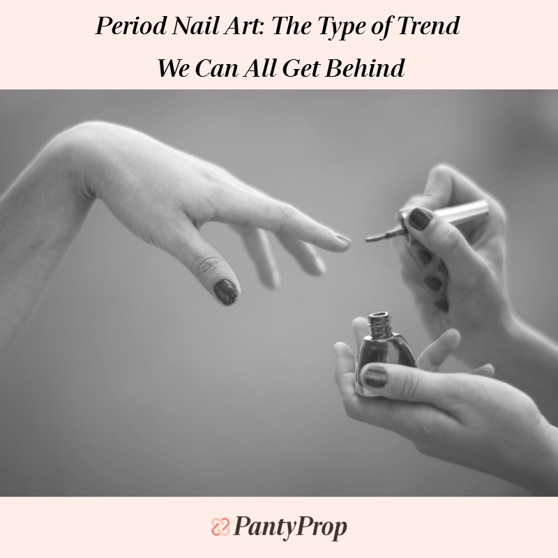 period nails, #periodnails, period nail art, nail art, periods, menstruation, period panties, period swimwear, pantyprop, panty propr