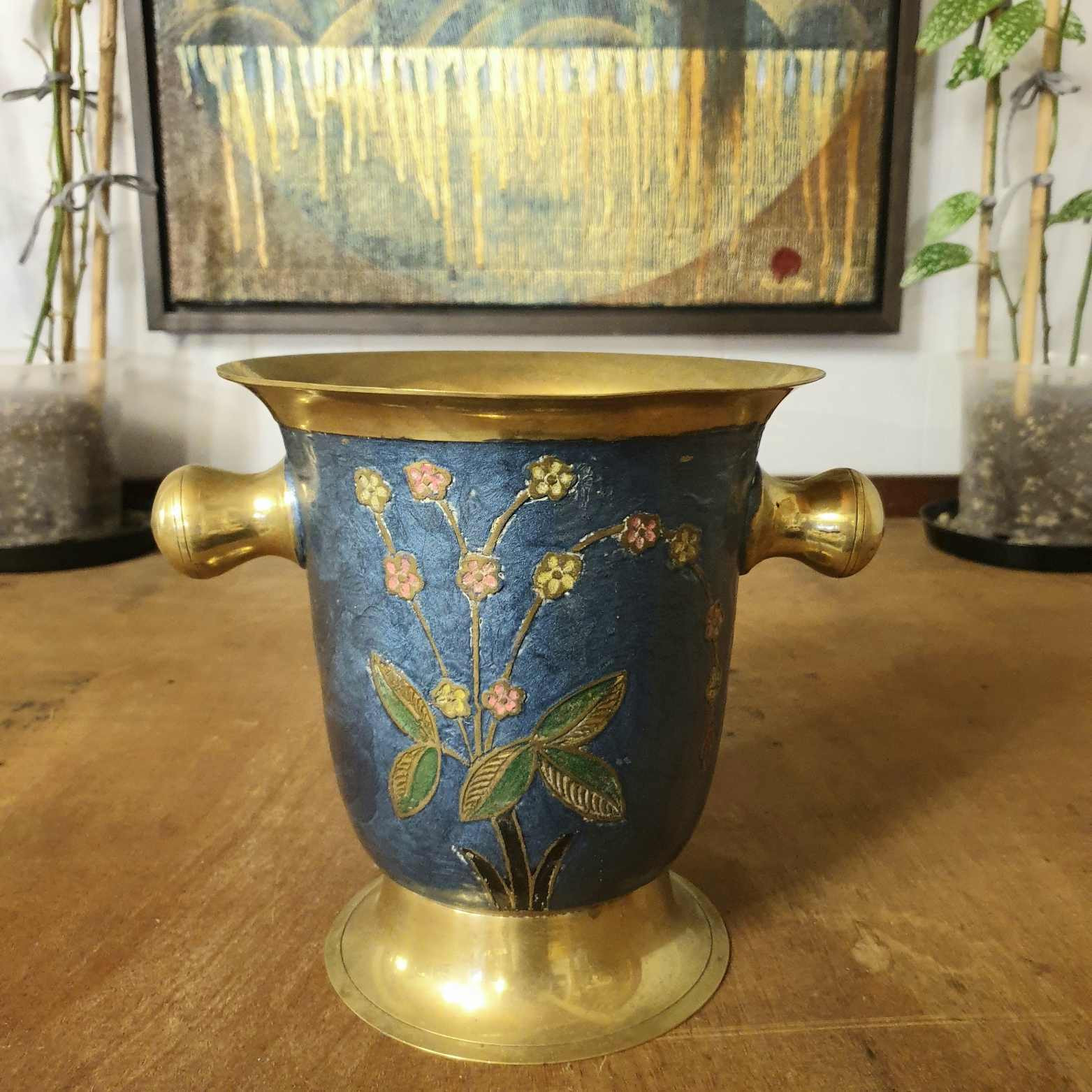 enamel brass treasure