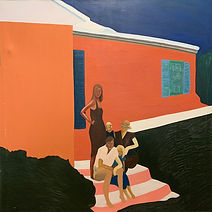 Warblington Cottage, Berwyn Hill, Bermuda 42"x42"