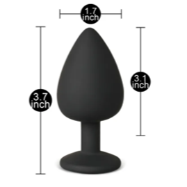 Thumbnail: #KA22P Purple Heart Large Anal Plug