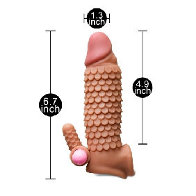 Thumbnail: #KM10S  Brown Vibrating Penis Extender