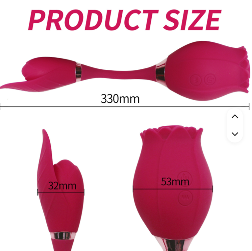 Thumbnail: #KSB040 Ms. Rose With Leaf Bud Vibrator