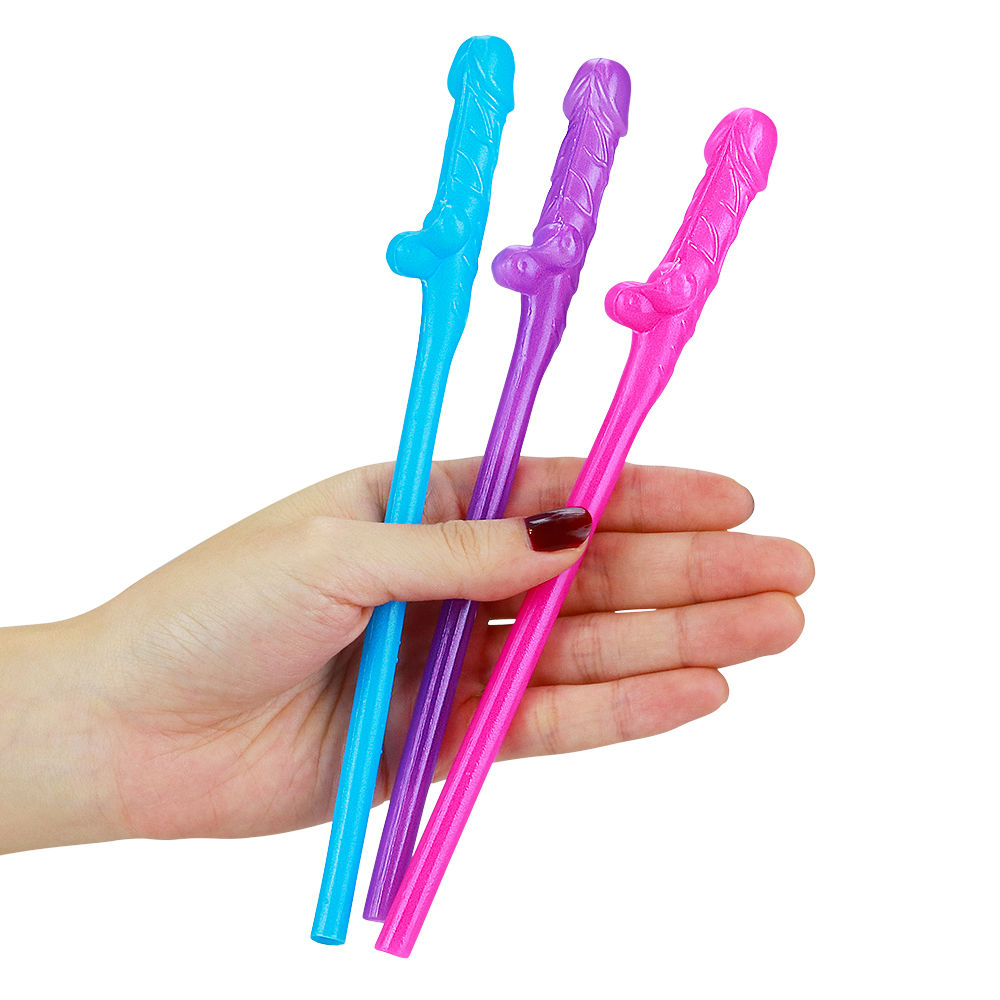 #KN765C Colorful Penis Straws