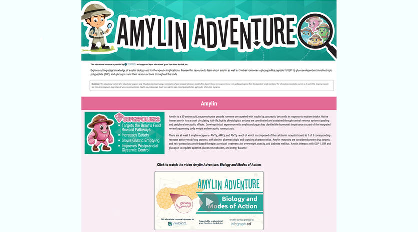 Amylin Adventure Website