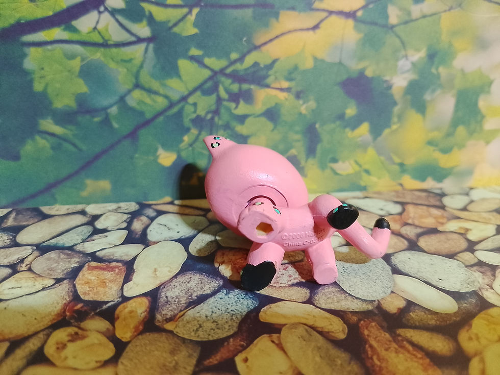 Thumbnail: Bubblegum pink short hair cat Custom Figure