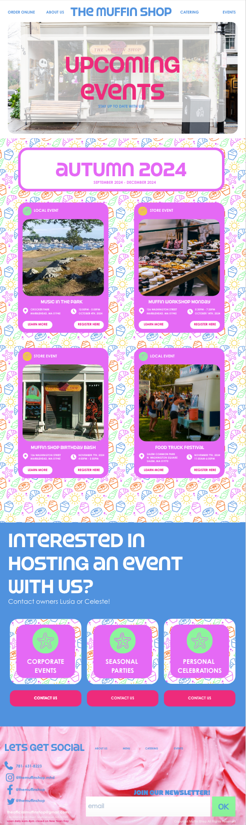 Upcoming Events Full Page