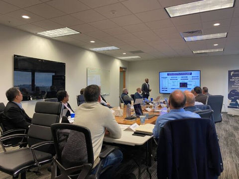 people sitting at meeting on cybersecurity
