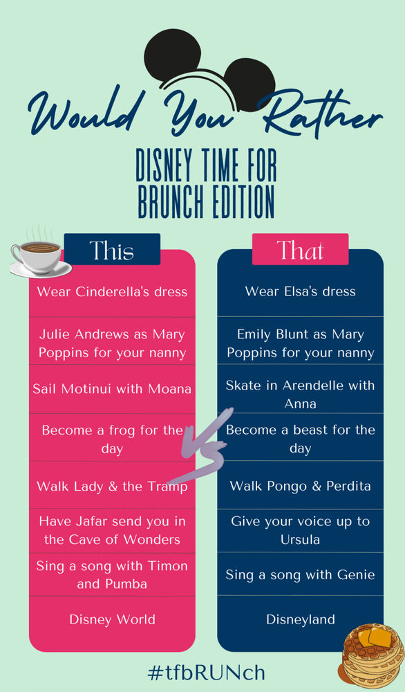 Would You Rather Disney Fun!