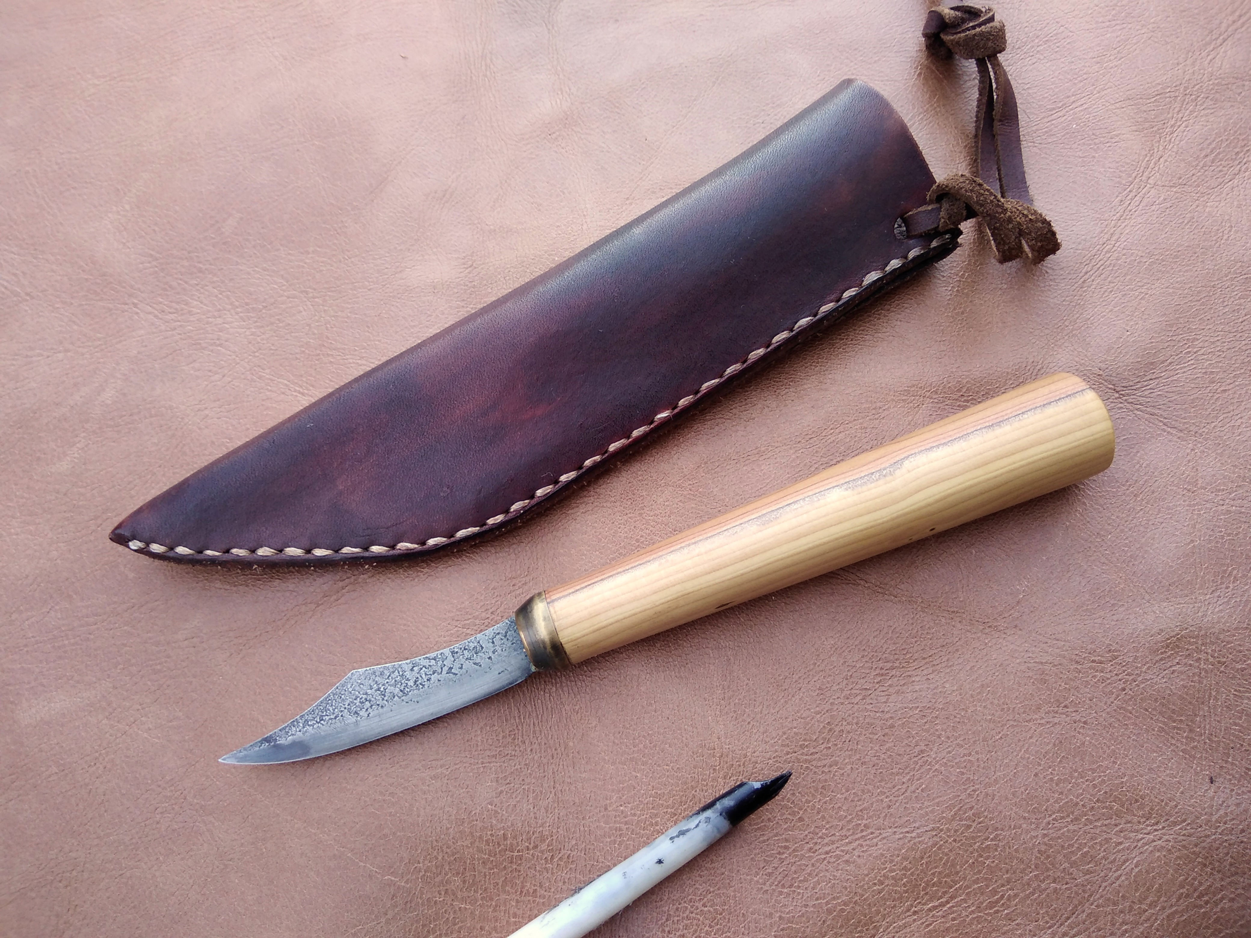 Yew Medieval Pen Knife