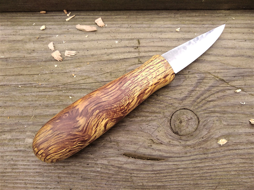 Spalted Oak Wood Carving Knife