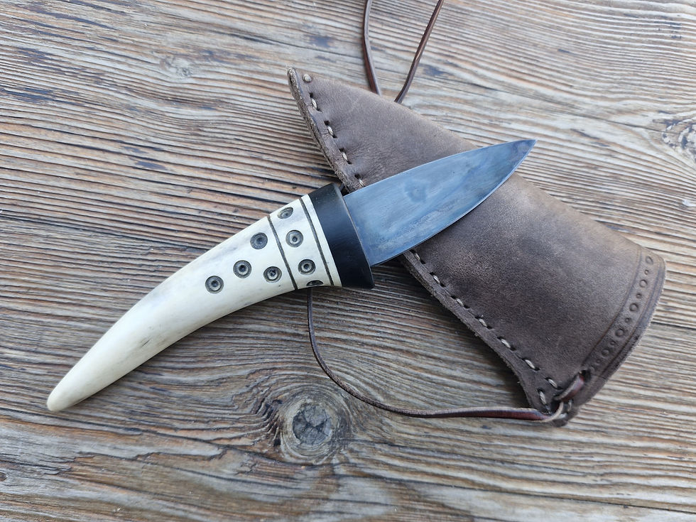 Polished Antler Tip Knife