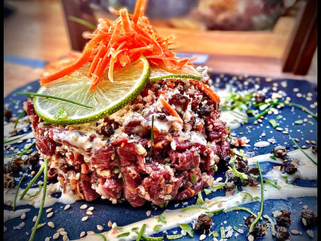 TARTARE DE BŒUF ASIATIQUE LIME ET SÉSAME