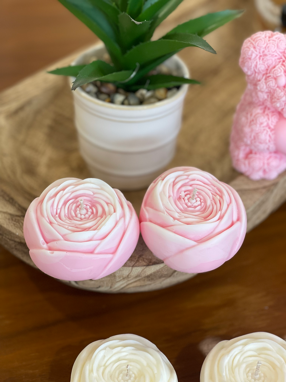Thumbnail: Roses Candle / Set Of 2 