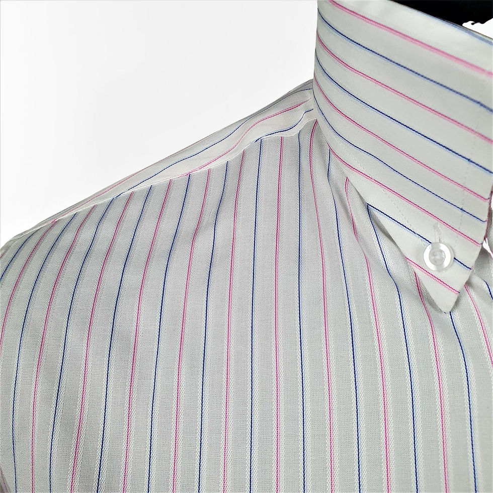 Thumbnail: Vintage Magenta Stripes Long Sleeves Shirt 5319