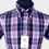 Thumbnail: Magenta Madras Check Short Sleeves Shirt 5376