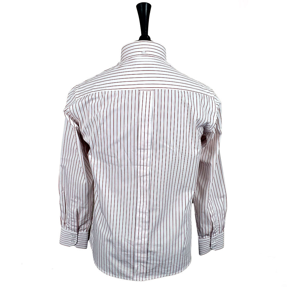 Thumbnail: Vintage Red Stripes Long Sleeves Shirt 5331