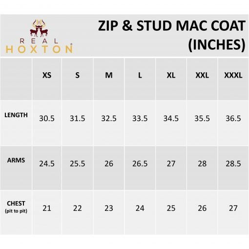 Thumbnail: Navy Zip & Stud Mac Coat 9016