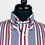 Thumbnail: White Navy Red Stripes Long Sleeve Shirt 5354