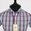 Thumbnail: Purple Blue Orange Check Short Sleeves Shirt 5213