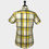 Thumbnail: Lemon Navy Madras Check Short Sleeves Shirt 5388