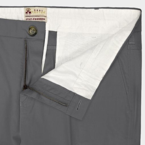 Thumbnail: Grey Stay-Pressed Trousers 2035