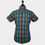 Thumbnail: Orange Purple Brown Tartan Short Sleeves Shirt 5368