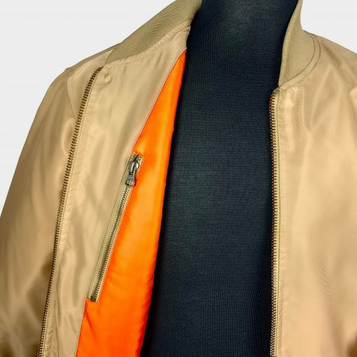 Thumbnail: Beige MA-1 Flight Jacket 945