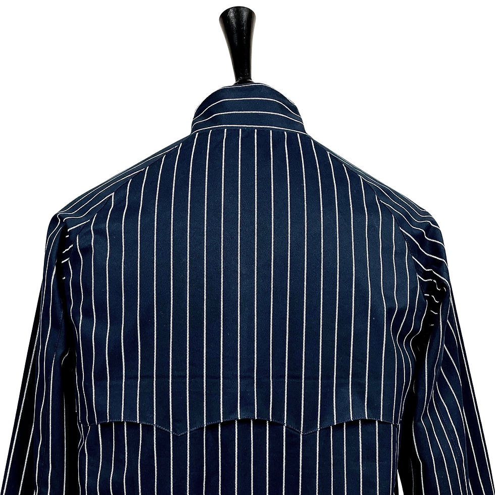 Thumbnail: Navy Vintage Stripes Harrington 939