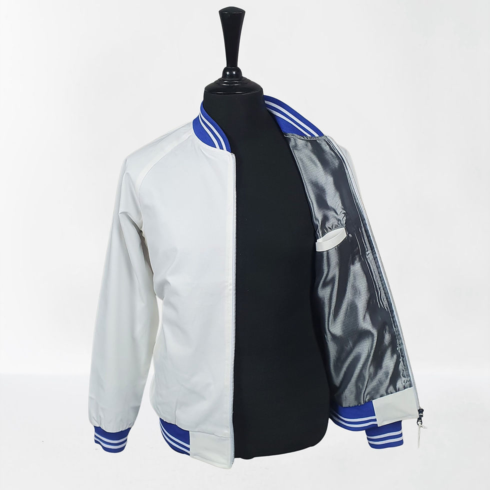 Thumbnail: White Blue Monkey Jacket 8066