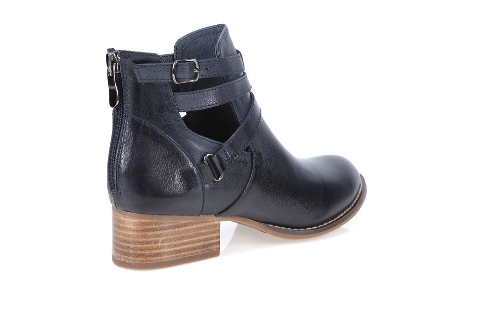 Thumbnail: Leather Lab - Isabella Cut Out Ankle Boot