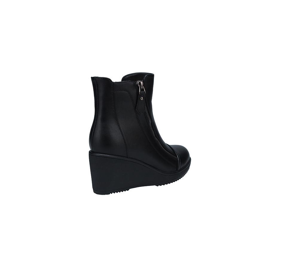 Thumbnail: Puzzle - Genevieve Ladies Ankle Boots Black