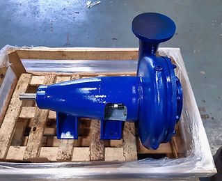A repaired pump ready for dispatch