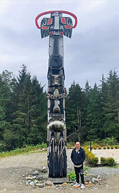 Family pole at Macoah