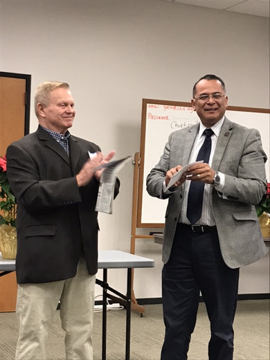 Congratulations Supervisor V. Manuel Perez