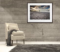 An example of what a landscape photograph and hight quality gallery print can look like when used in a modern interior.