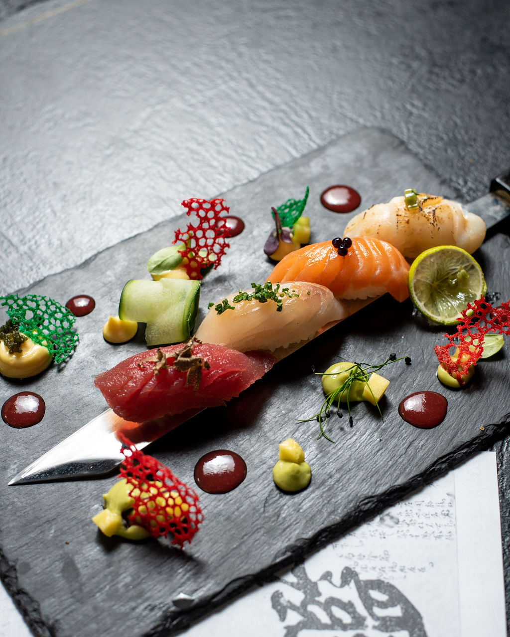 Arranged Food and Objects