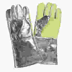 Aluminized high temperature cut protection kevlar gloves
