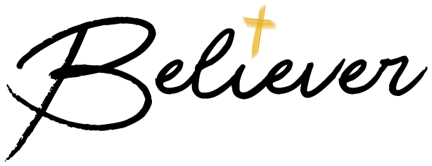 BELIEVER christian art logo