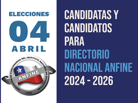CONOZCA A LAS Y LOS CANDIDATOS PARA EL DIRECTORIO NACIONAL ANFINE 2024 - 2026