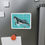 Thumbnail: Whale And Fish Illustration by L.C. Ocean Die-Cut Magnet